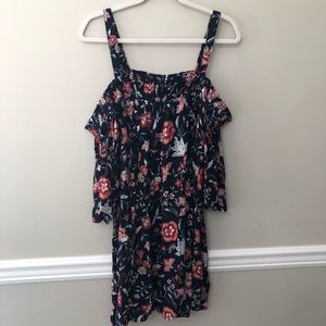 Cold Shoulder Floral Blouse